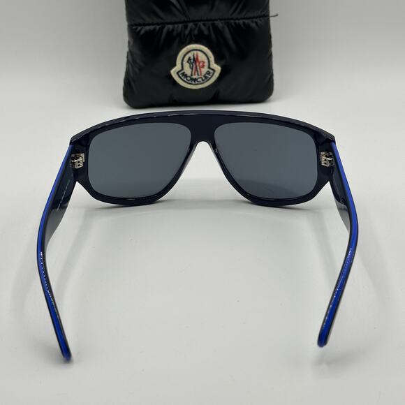 MONCLER Tronn Shield Sunglasses ML0260 Bright Blue Mirror Unisex - Picture 7 of 13